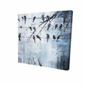 Fondo 16 x 16 in. Abstract Birds on Electric Wire-Print on Canvas FO3339472